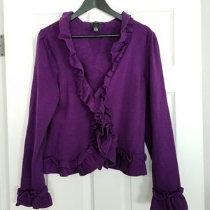 XL INC Purple Cardigan
